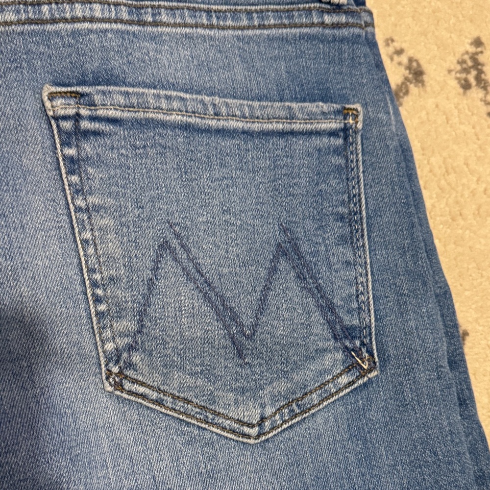 Mother Distressed Blue Jeans - Picture 5 of 5
